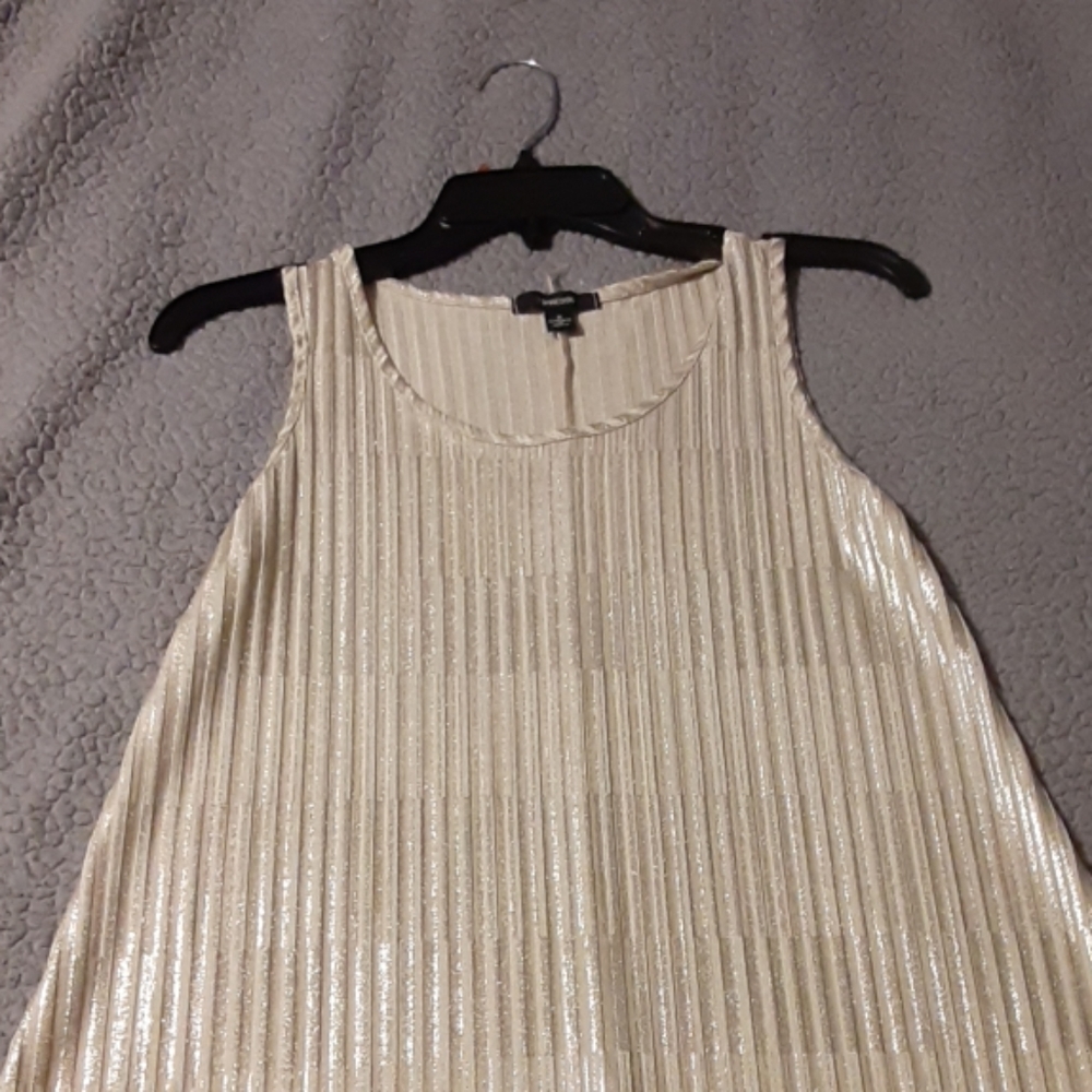 Gold shimmer party dress